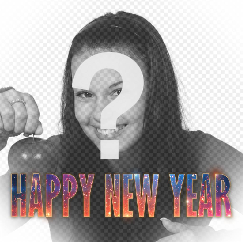 Efecto para poner el texto HAPPY NEW YEAR en tu foto con un diseño hipster ..