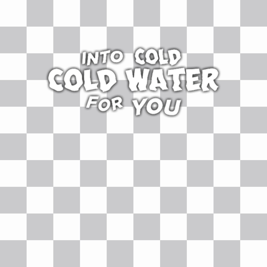 Añade la frase de la canción COLD WATER de Justin Bieber en tus fotos ..