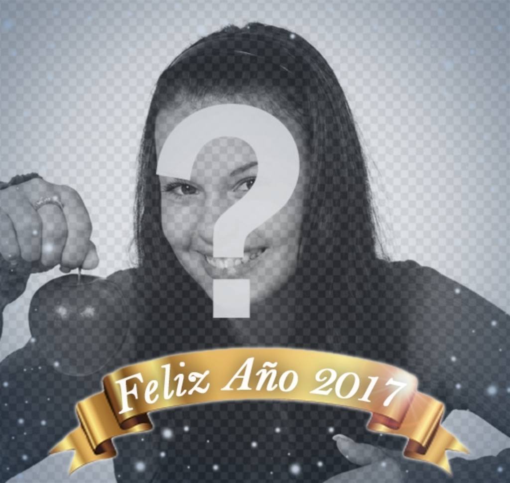 Celebra con tu foto de perfil el nuevo año 2017 con este decorativo efecto ..