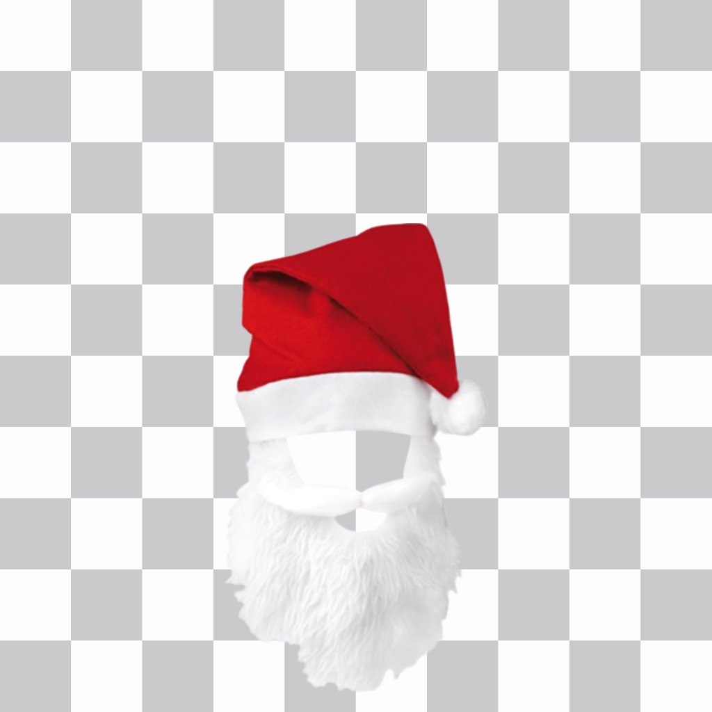 Gorro y barba de Papa Noel para disfrazarte con tus fotos online ..