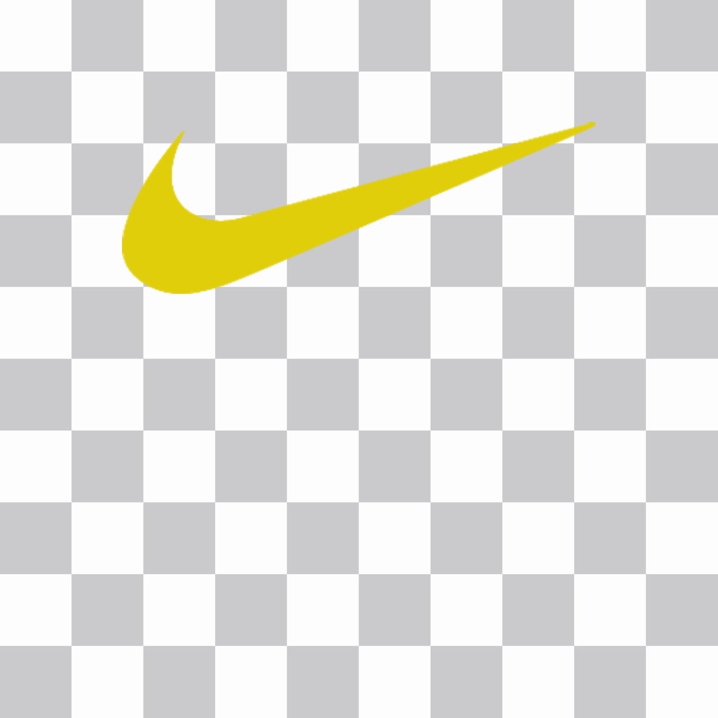 Sticker blanco de Nike para poner en fotos -