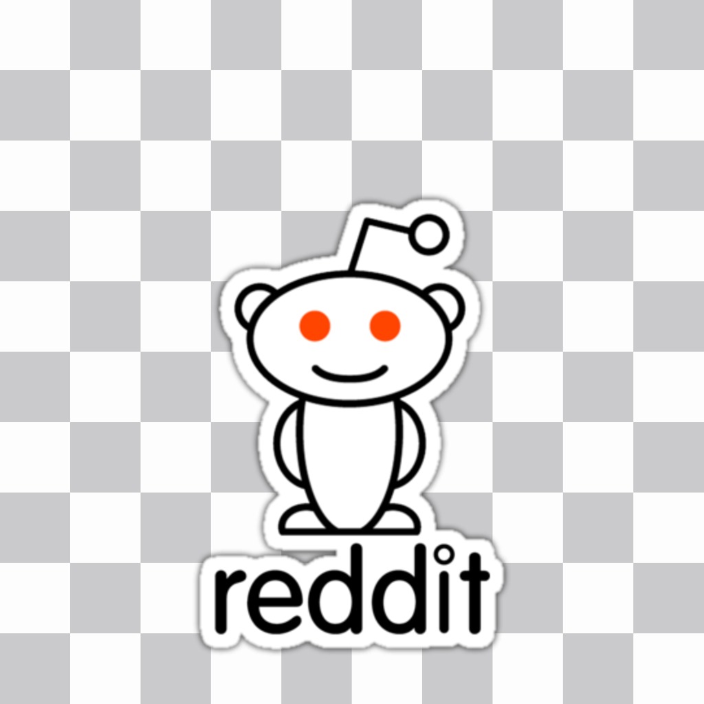 Sticker del logotipo de Reddit el famoso foro de internet. ..