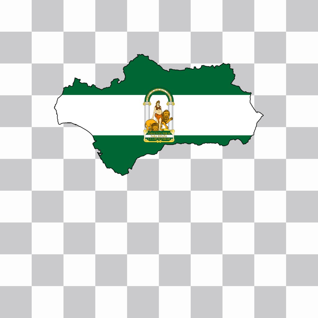 Bandera andalucia forma de..