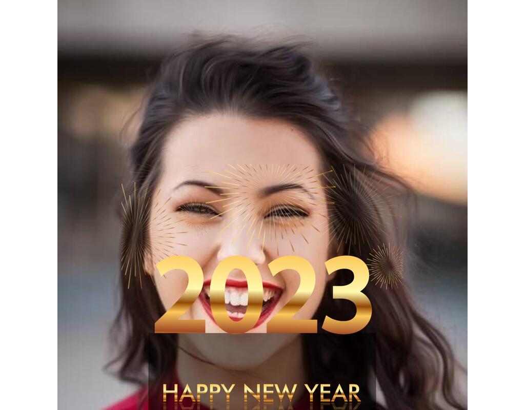 Felicitación año 2026 con letras doradas sobre tu..