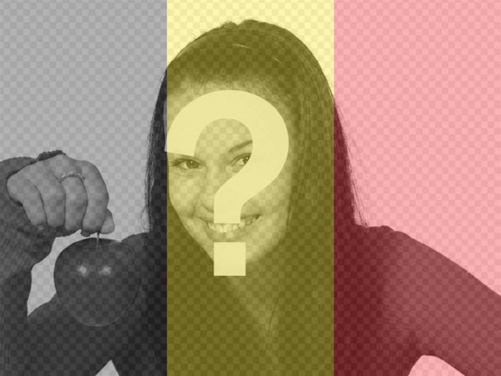 Bandera de Bélgica para poner en tu foto. ..